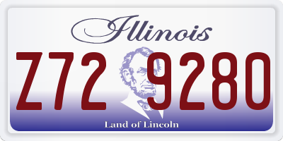 IL license plate Z729280