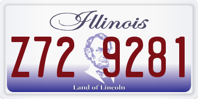 IL license plate Z729281