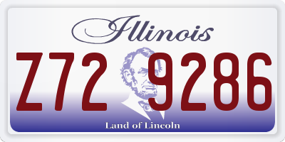 IL license plate Z729286
