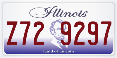 IL license plate Z729297