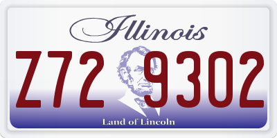 IL license plate Z729302