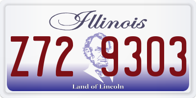 IL license plate Z729303