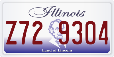 IL license plate Z729304