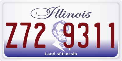 IL license plate Z729311