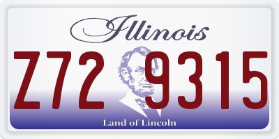 IL license plate Z729315