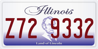 IL license plate Z729332