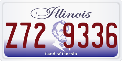IL license plate Z729336