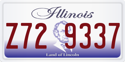 IL license plate Z729337