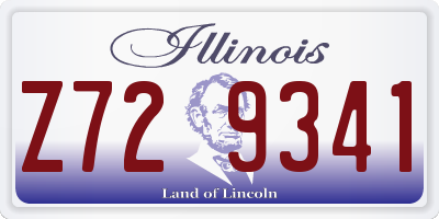 IL license plate Z729341