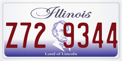IL license plate Z729344