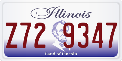 IL license plate Z729347