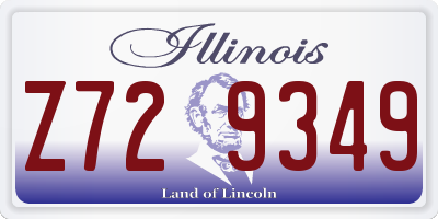 IL license plate Z729349