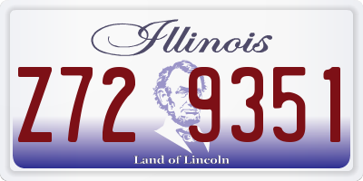 IL license plate Z729351