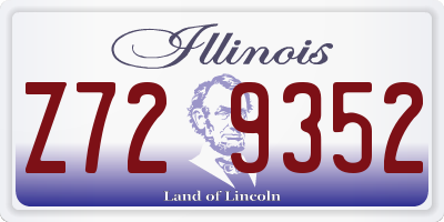 IL license plate Z729352