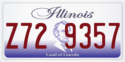 IL license plate Z729357