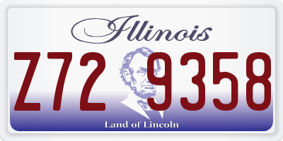IL license plate Z729358
