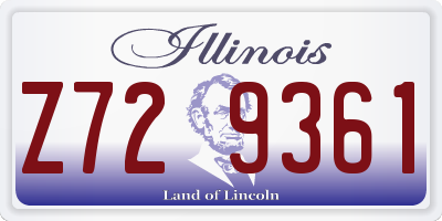 IL license plate Z729361