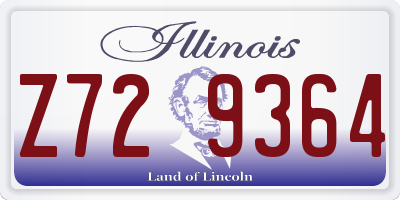IL license plate Z729364