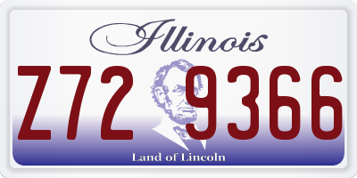 IL license plate Z729366