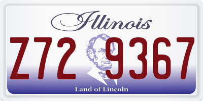 IL license plate Z729367