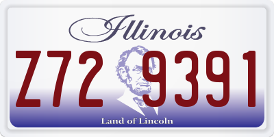 IL license plate Z729391