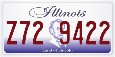 IL license plate Z729422