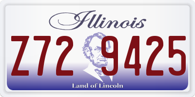 IL license plate Z729425