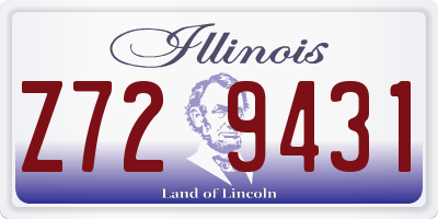 IL license plate Z729431
