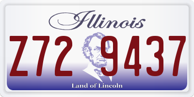 IL license plate Z729437