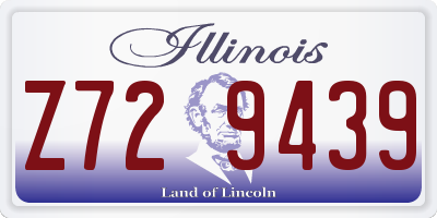 IL license plate Z729439