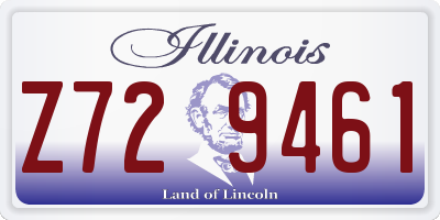IL license plate Z729461
