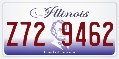 IL license plate Z729462