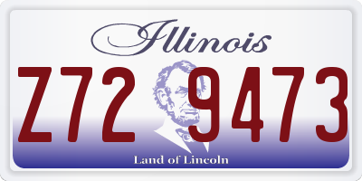 IL license plate Z729473
