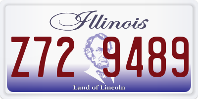 IL license plate Z729489