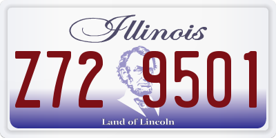 IL license plate Z729501