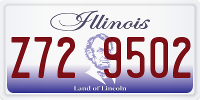 IL license plate Z729502