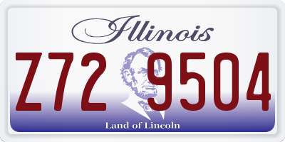 IL license plate Z729504