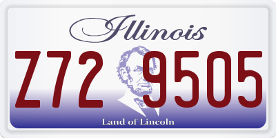 IL license plate Z729505