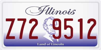 IL license plate Z729512