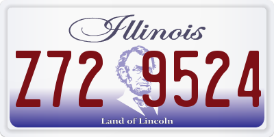 IL license plate Z729524
