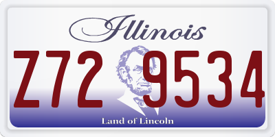 IL license plate Z729534