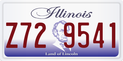 IL license plate Z729541