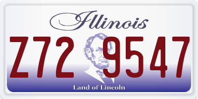 IL license plate Z729547