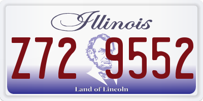 IL license plate Z729552