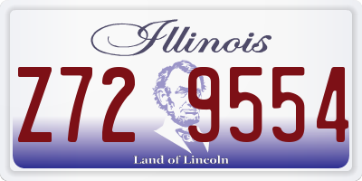 IL license plate Z729554