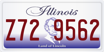 IL license plate Z729562