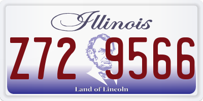 IL license plate Z729566