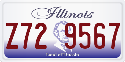 IL license plate Z729567