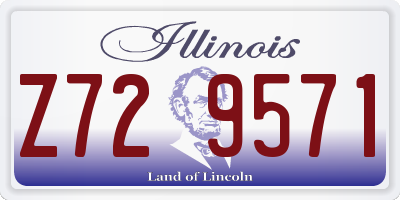 IL license plate Z729571