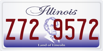 IL license plate Z729572